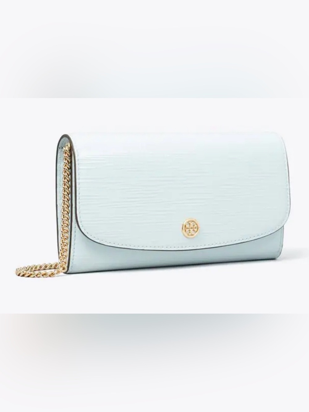 NWT Tory Burch Robinson Chain Wallet Bag Purse 154910 SUMMIT BLUE